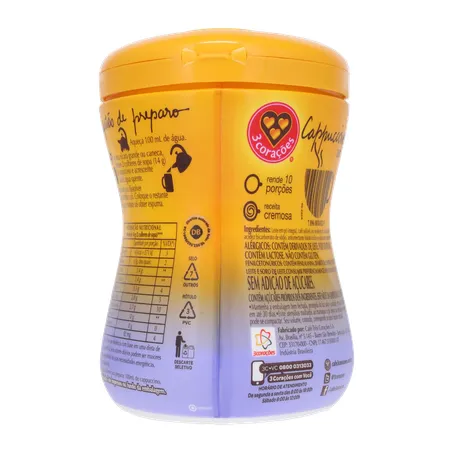 Cappuccino 3 Corações Diet Pt 150g 360-2