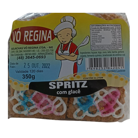 Biscoito vo regina spritz 350g
