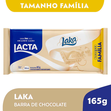 Barra de Chocolate Lacta Laka 165G