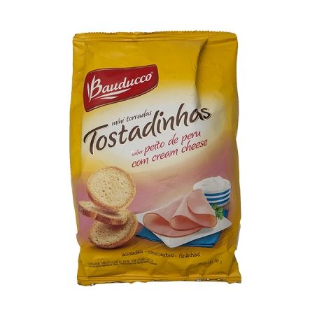 Mini Torradinha Bauducco Peito de Peru com Cream Cheese Pacote 40G