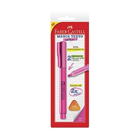 MARCA TEXTO FABER CASTELL COM 1 ROSA REF. SM/MT