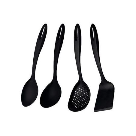 JOGO TRAMONTINA UTENSILIOS ABLIT PRETO SORT 4PC