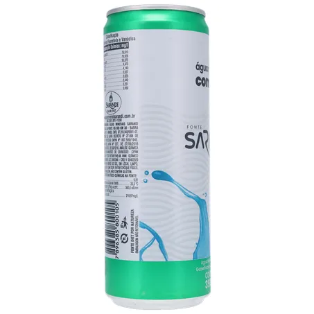 Agua mineral sarandi c/gas lata 350ml 360-28