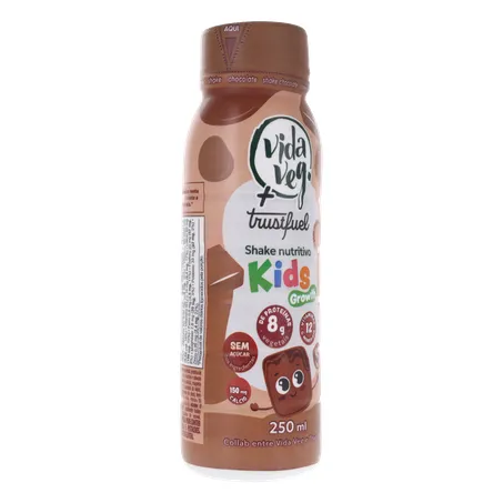 Shake Nutritivo de Chocolate Vida Veg  Trustfuel Kids Growth 250G 360-33