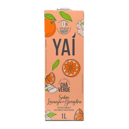 Chá Verde Yai Laranja e Gengibre Zero 1l