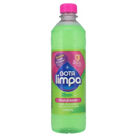 Desinfetante para Uso Geral Gota Limpa Limão Pet 500ml 360-0