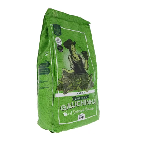 Erva-mate gauchinha nativa pacote 1kg 360-32