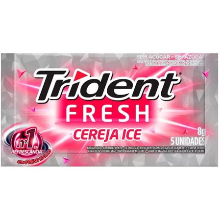 Chicle trident 5s fresh cereja un
