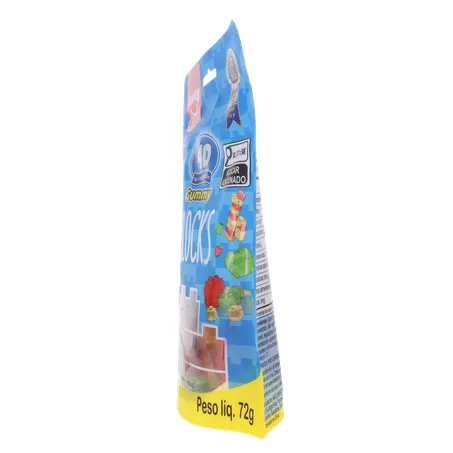 Bala de Gelatina Amos Gummy Blocks Sachê 72gr 360-7