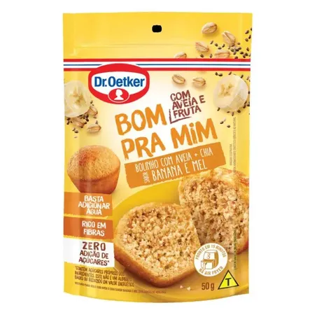 Mistura Bolo Dr Oetker 50g Zero Banana Aveia