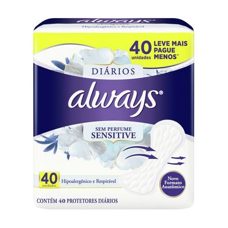 ABS.ALWAYS SV SENS SUMMER C/40 PROT DIARIO 