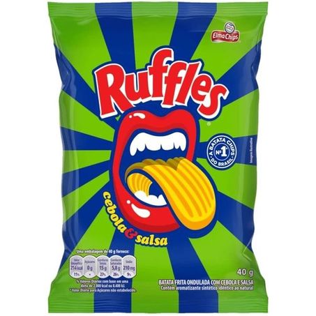 Salgadinho elma chips ruffles cebola e salsa pacote 40g