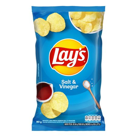 BATATA FRITA LISA SALT E VINEGAR LAY'S