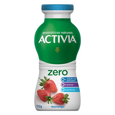 LEITE FERMENTADO DESNATADO MORANGO ZERO LACTOSE ACTIVIA