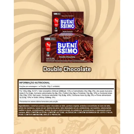 Barra Buenissimo Double Chocolate Under 50g 360-1