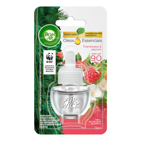 Odorizador Bom Ar Óleos Essenciais Framboesa e Jasmim 16Ml