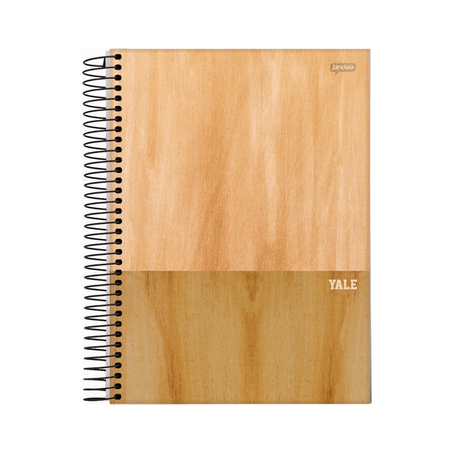 Caderno Jandaia Yale Capa Dura Espiral 10 Matérias 160 Folhas