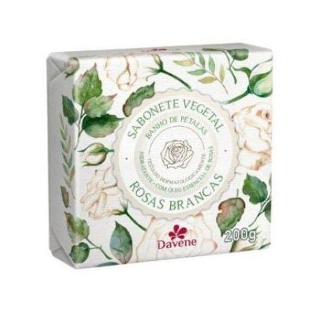 Sabonete veg. rosas brancas davene 170g