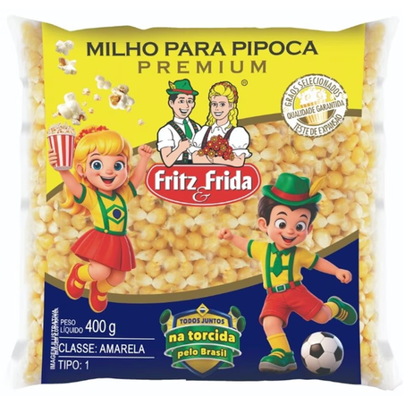 MILHO DE PIPOCA FRITZ&FRIDA PREMIUM 400G