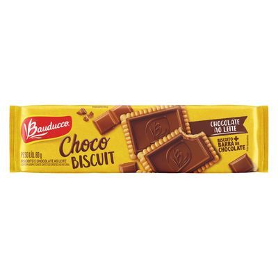 Biscoito biscuit chocolate bauducco 80g