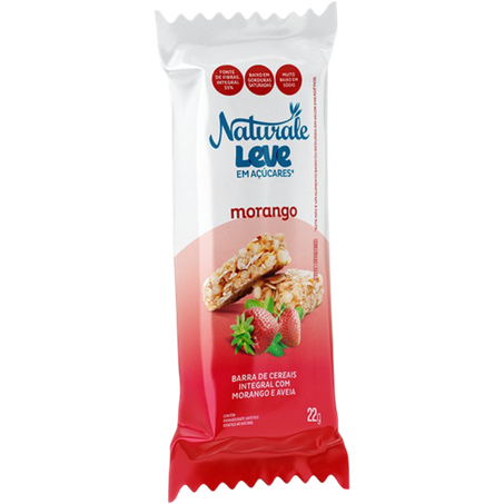 Cereal em barra naturale morango zero açúcar 22g
