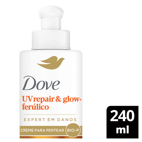 Creme para Pentear Dove Uv Repair  Glow  Ferulico 240ml