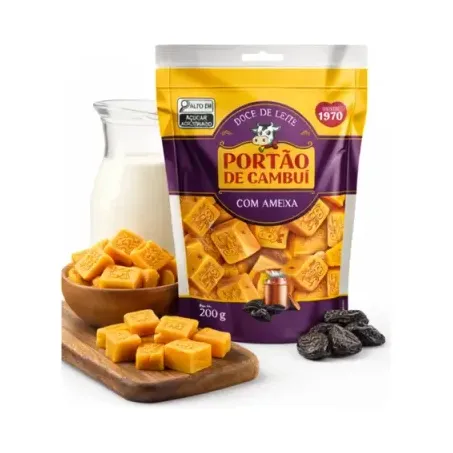 Doce leite portao cambui pouch 200gr ameixa
