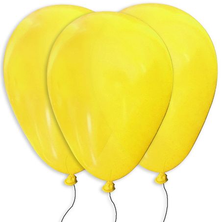Balao Alegria Festa C/50 Liso T6.5 Amarelo