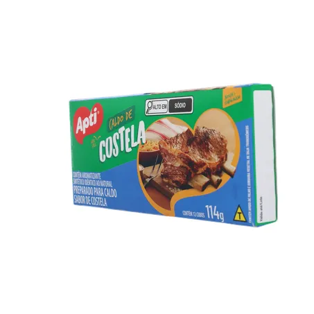 CALDO DE COSTELA EM CUBO APTI CAIXA 114G 360-5