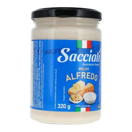 MOLHO PRONTO SACCIALI ALFREDO VIDRO 320G 360-33