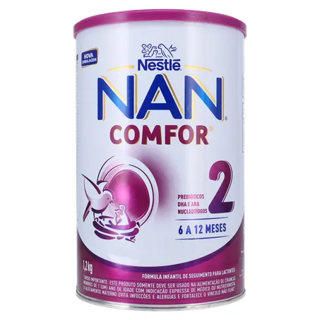 LEITE EM PÓ NAN CONFOR 6 A 12 MESES LATA 1,2KG