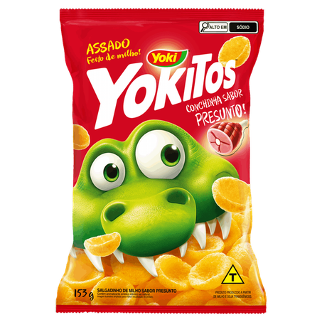 Salgadinho yokitos conchinha presunto 153g