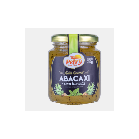 GELEIA PETRY 265G GOURMET ABACAXI C/HORTELA 