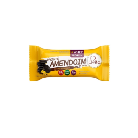 Barra pasta amendoim cookies q vita 40g