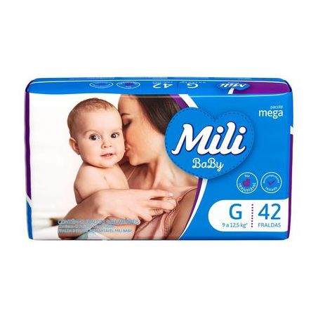 FRALDAS MILI ULTRA SECA MEGA G COM 42 UNIDADE 