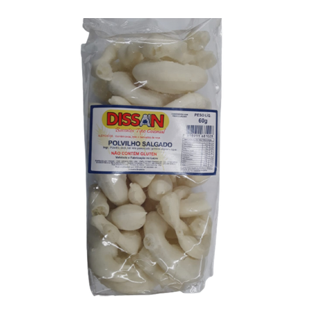 Biscoito Dissan Rosca Polvilho Salgado Pacote 60g 