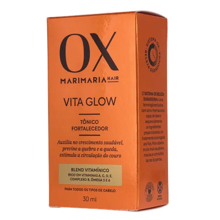 Tônico Capilar Fortalecedor Mari Maria Ox Vita Glow Frasco com 30Ml 360-3