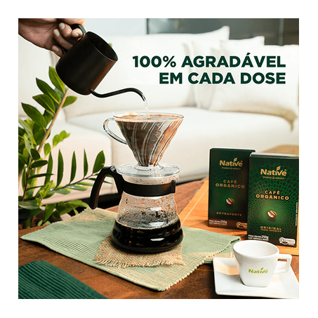 CAFÉ ORGÂNICO TORRADO E MOÍDO EXTRAFORTE NATIVE 250g 360-1