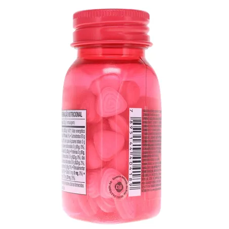 Bala mentos kiss sour sem açúcar morango 38g 360-19