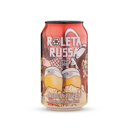 Cerveja apa roleta russa lata 350ml
