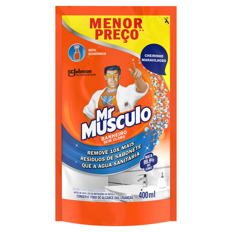 Limpador Mr. Músculo Banheiro 400ml - Sachê