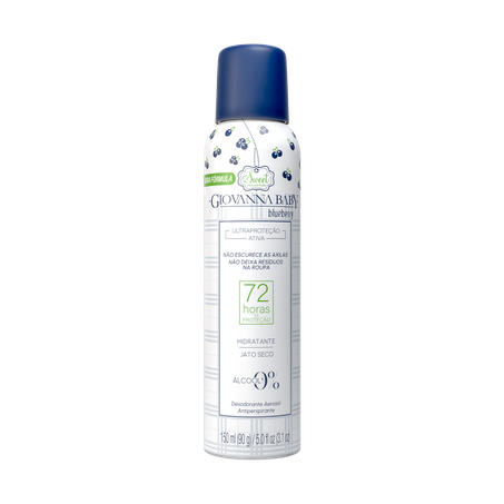 Desodorante Aero Giovanna Baby 150ml Blueberry 72hrs