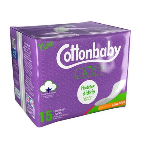 ABSORVENTE COTTONBABY LADY PROT DIARIO S/ABAS C/15
