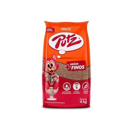 Areia sanitária para gatos putz smart grãos finos 4 kg