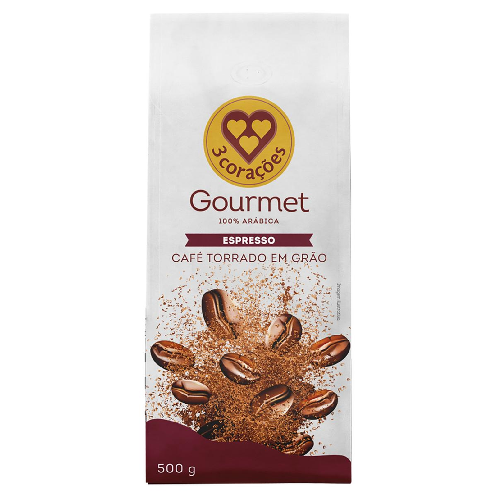 Café em Grãos 3 Corações 500g - Espresso