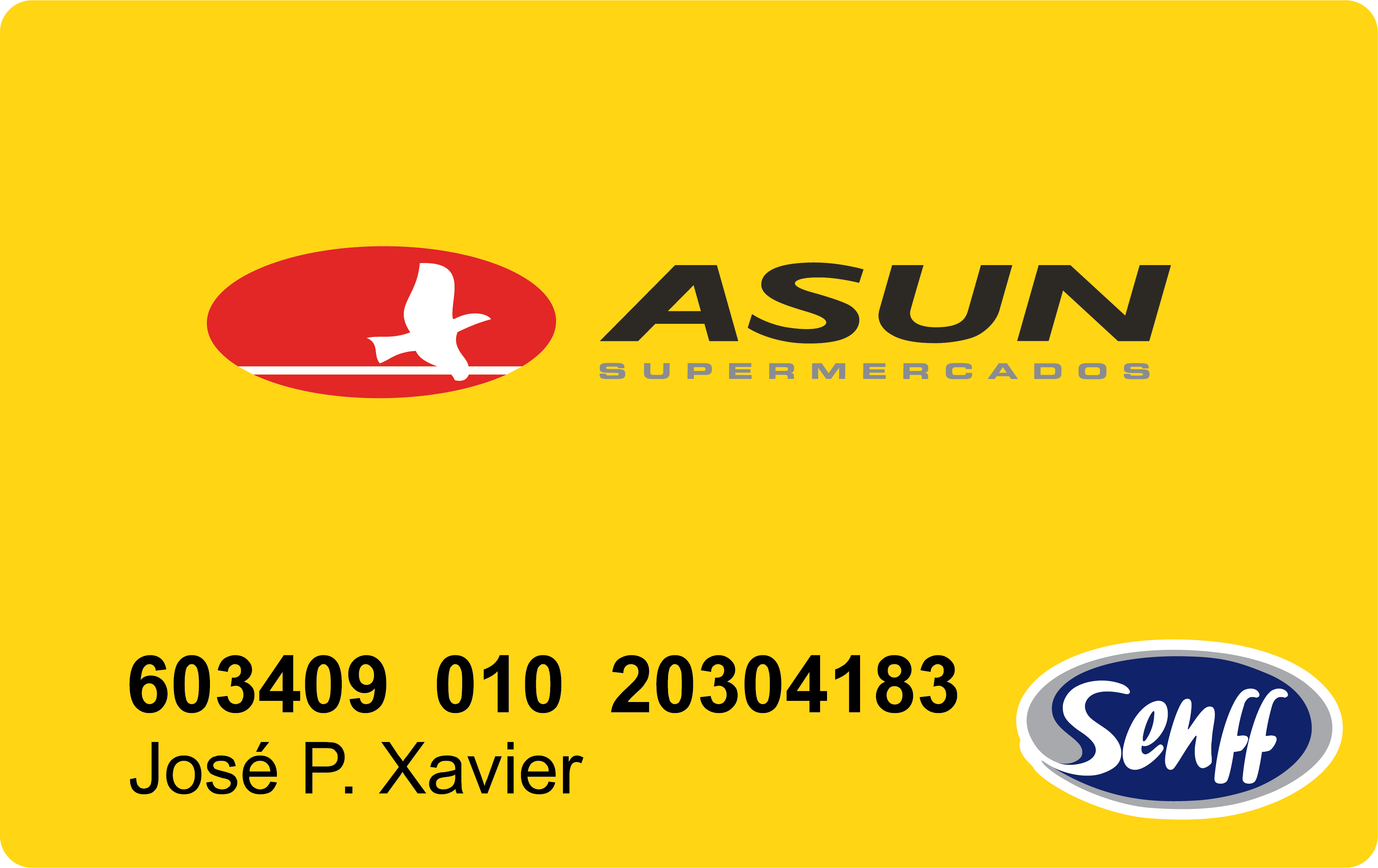Cartão Asun Supermercados