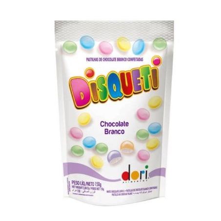 CONFEITO DISQUETI CHOC BCO DORI 100G