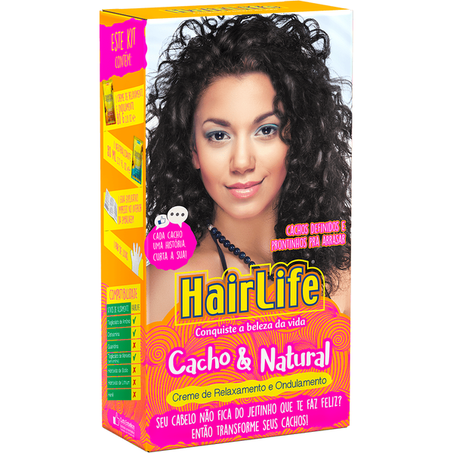 CREME ALISAMENTO HAIR LIFE CACHO&NATURAL 180G