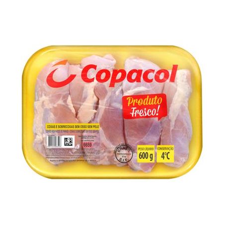 Filé de coxa copacol resfriado sem pele 600g