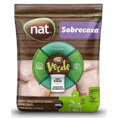 Sobrecoxa nat verde 800g